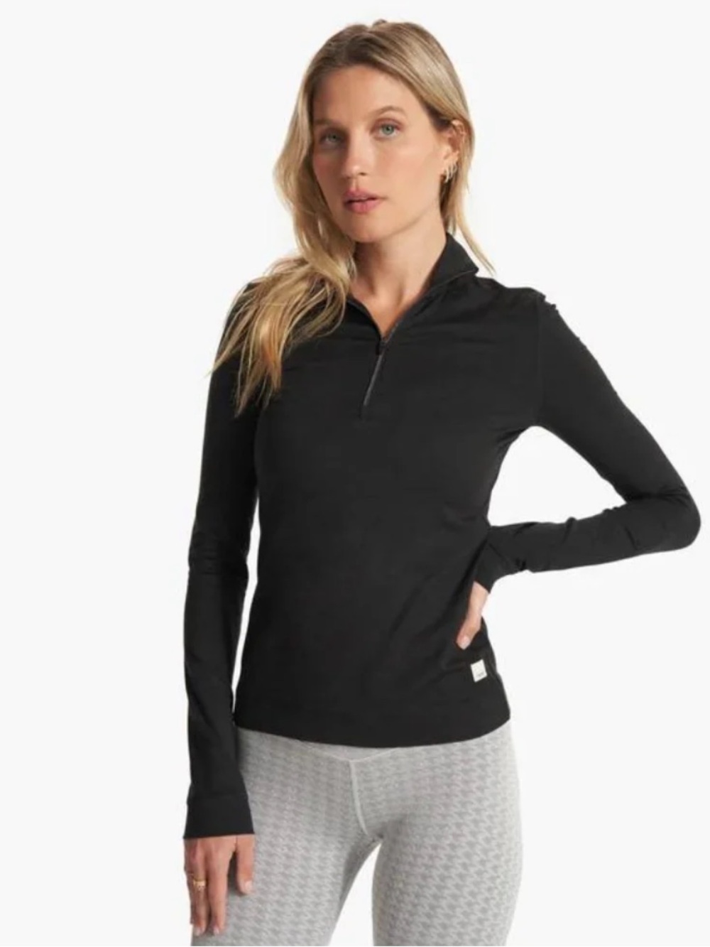 Vuori Black Halo Essential Half‑Zip - Picture 9 of 10